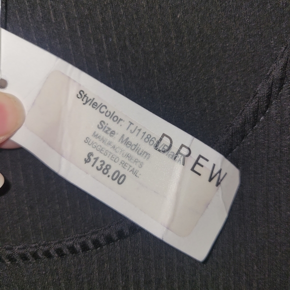 Drew Black Long Sleeve Top - Picture 2 of 3